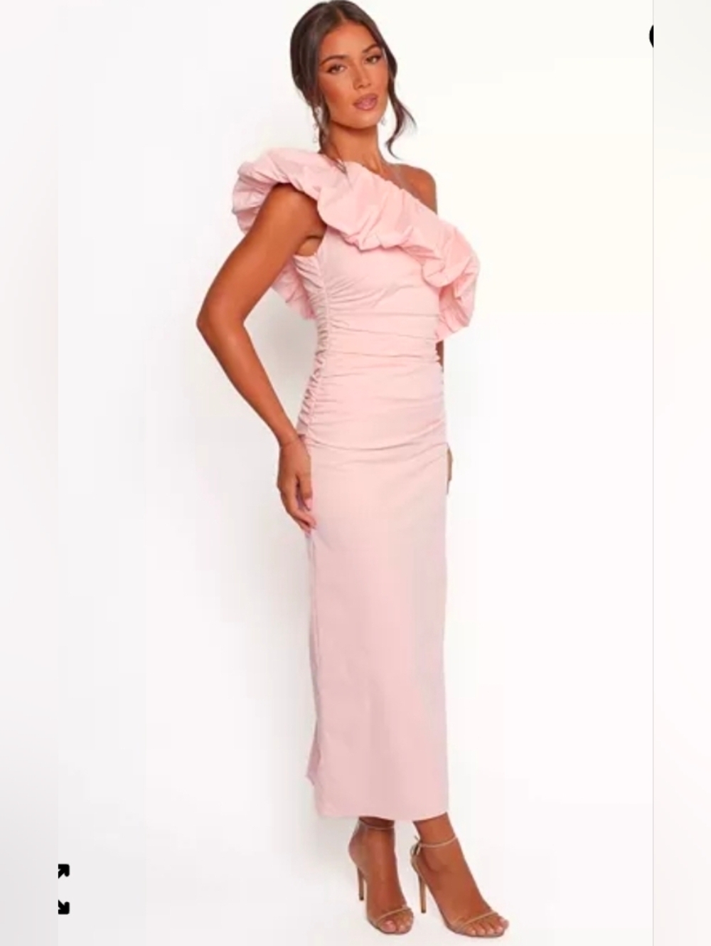 Petal and Pup Eliya One Shoulder Frill Maxi Dress Size 8